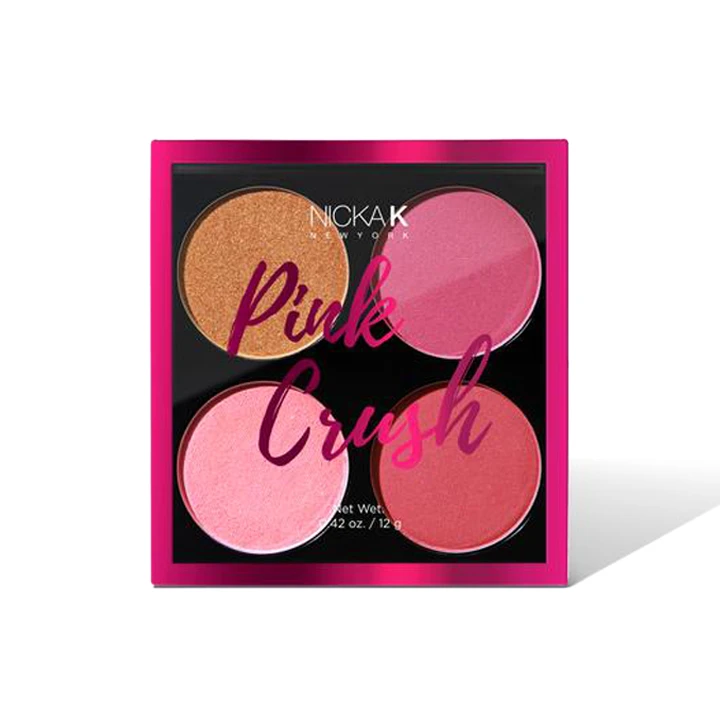 Nicka K Four Color Blush Palette Pink Crush