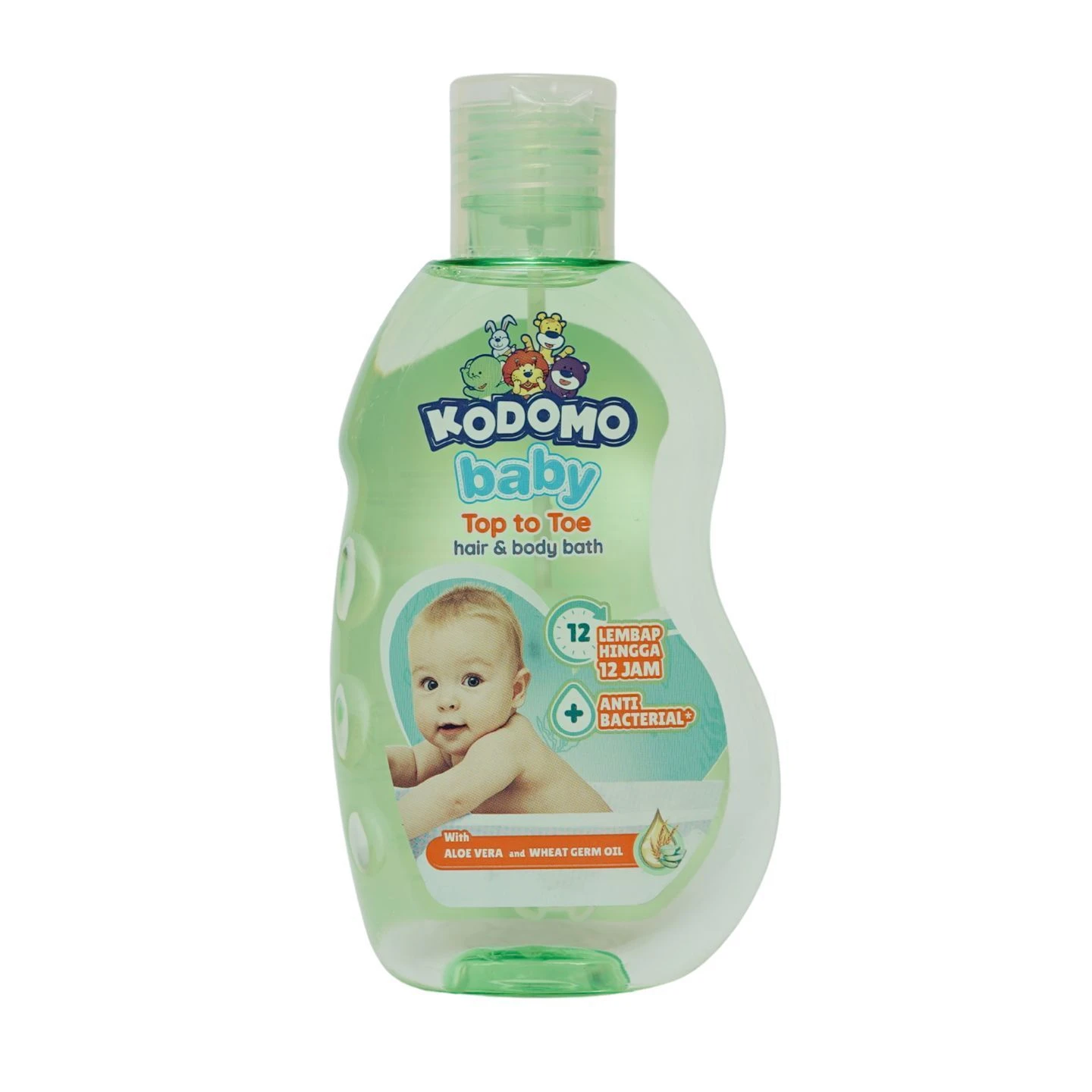 Kodomo Baby Top To Toe Hair And Body Bath with Alovera - 400ml