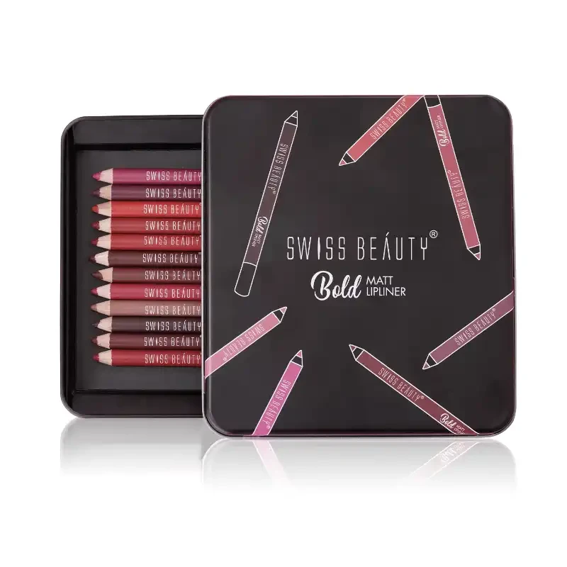 Swiss Beauty Bold Matt Lip Liner Set Of 12 Pcs