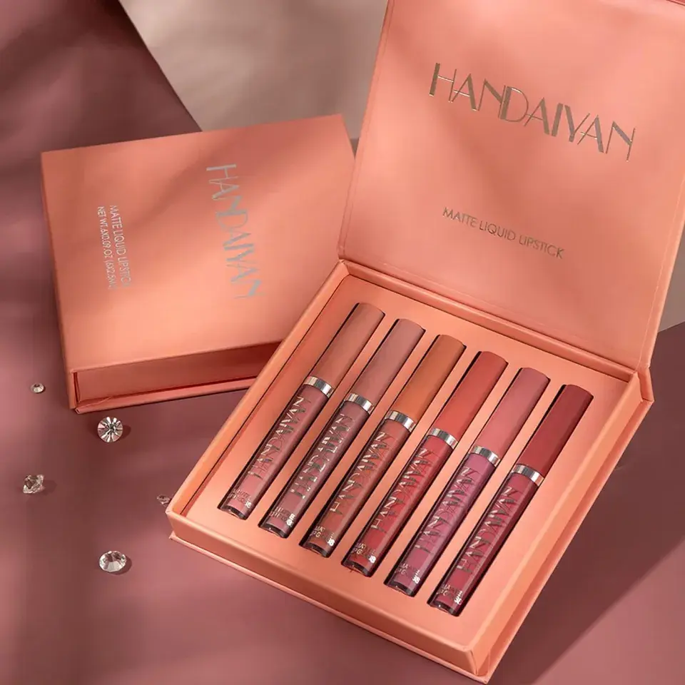 HANDAIYAN 6 pcs Matte Liquid Lipstick Set