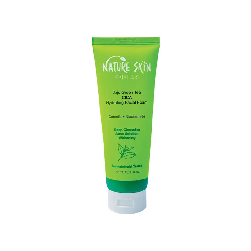 Nature skin Jeju Green Tea CICA Hydrating Facial Foam